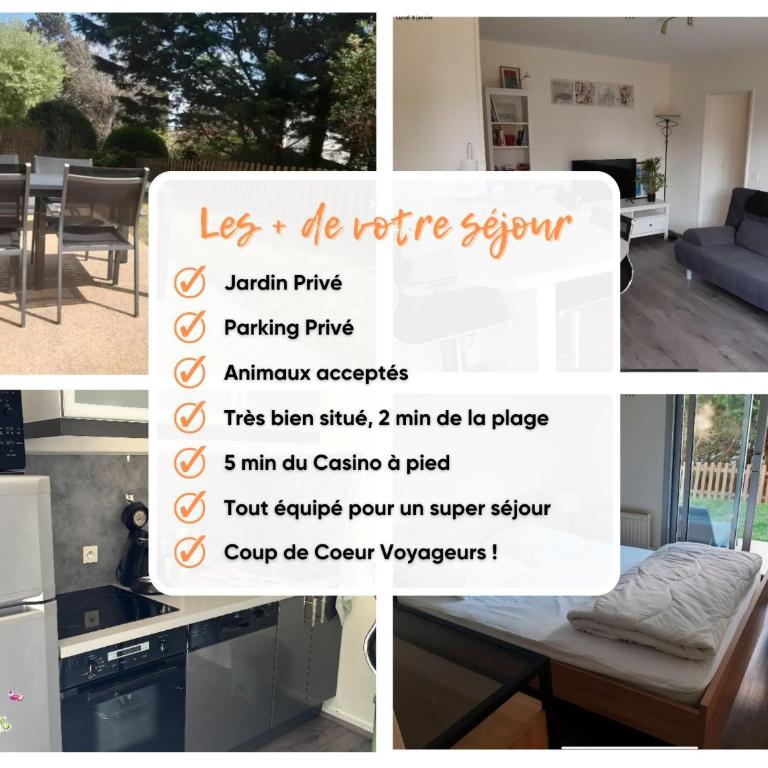 Charmant T2 à 2 min de la mer, avec Jardin Privé et clôturé, Parking, à proximité du Centre-Ville - One-Bedroom Apartment - 19