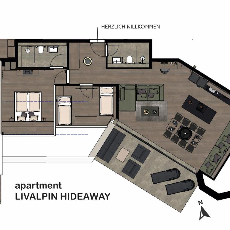 LIVALPIN Hideaway - Two-Bedroom Chalet with Balcony and Mountain View - 7