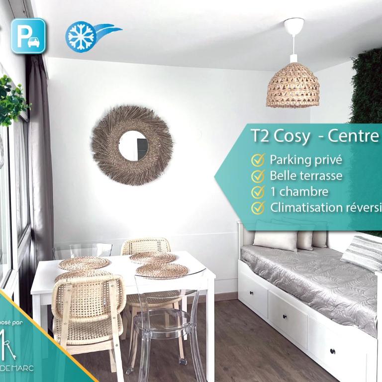 T2 Cosy centre ville, parking privé - Apartamento de 1 dormitorio - 1