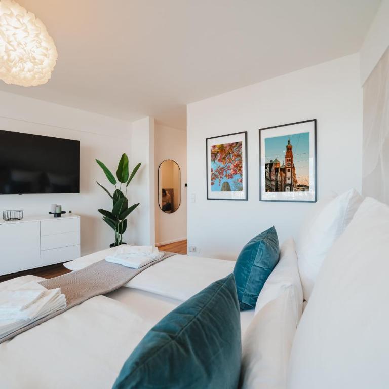 Studio CLOUD 21 Augsburgs atemberaubendster Ausblick - Apartment mit 1 Schlafzimmer - 4
