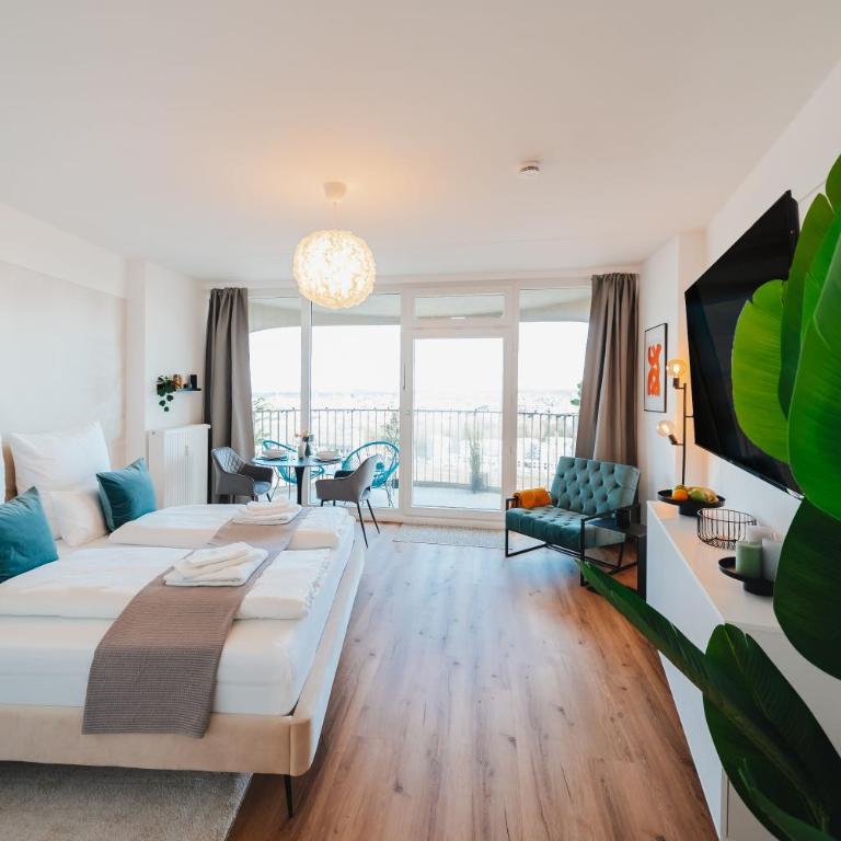 Studio CLOUD 21 Augsburgs atemberaubendster Ausblick - Apartment mit 1 Schlafzimmer - 17