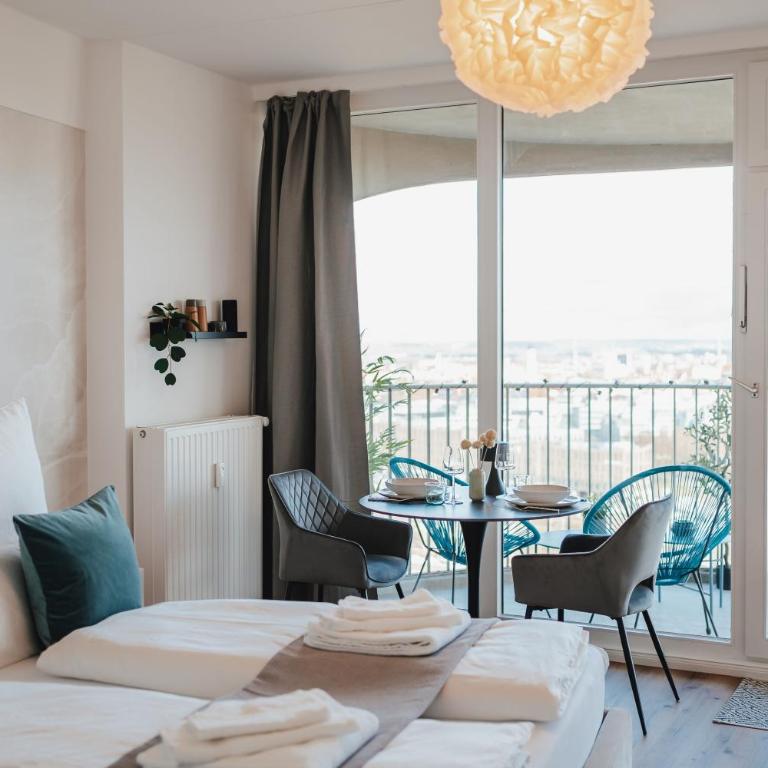 Studio CLOUD 21 Augsburgs atemberaubendster Ausblick - Apartment mit 1 Schlafzimmer - 14