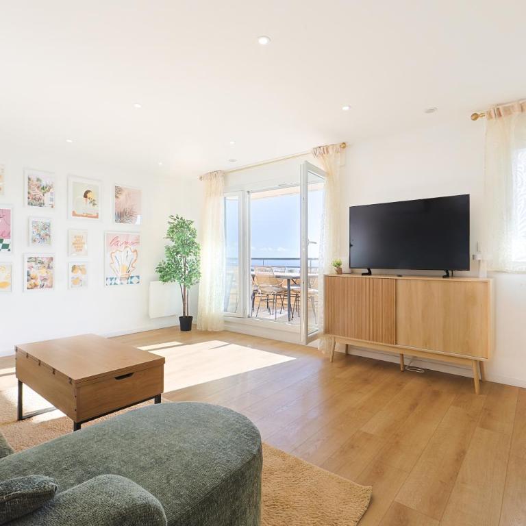 Vue mer sublime, terrasse ensoleillée et parking - Appartement 2 Chambres - 1