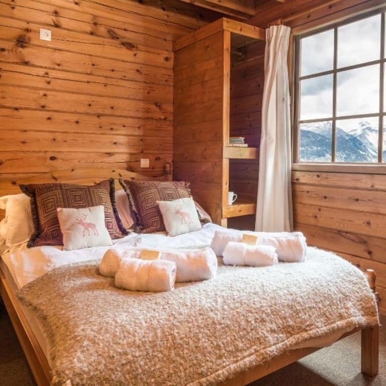 Chalet rustique près des pistes avec WiFi, 7 chambres pour 14 personnes - Chalet mit 3 Schlafzimmern - 3