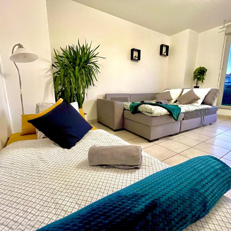 BnGo I Immense RoofTop Lyon I 2 chambres, 2 places parkings, 2 immenses terrasses, 8 personnes - Appartement 2 Chambres avec Terrasse - 6