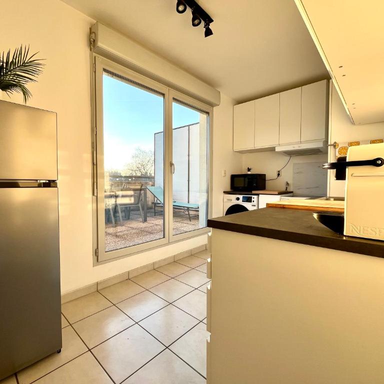 BnGo I Immense RoofTop Lyon I 2 chambres, 2 places parkings, 2 immenses terrasses, 8 personnes - Appartement 2 Chambres avec Terrasse - 33