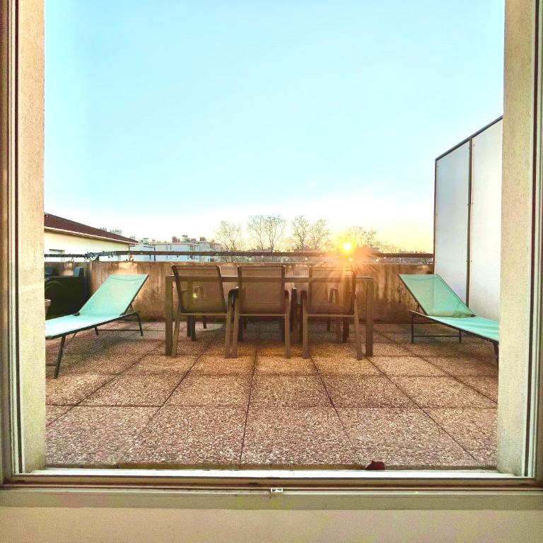 BnGo I Immense RoofTop Lyon I 2 chambres, 2 places parkings, 2 immenses terrasses, 8 personnes - Appartement 2 Chambres avec Terrasse - 36