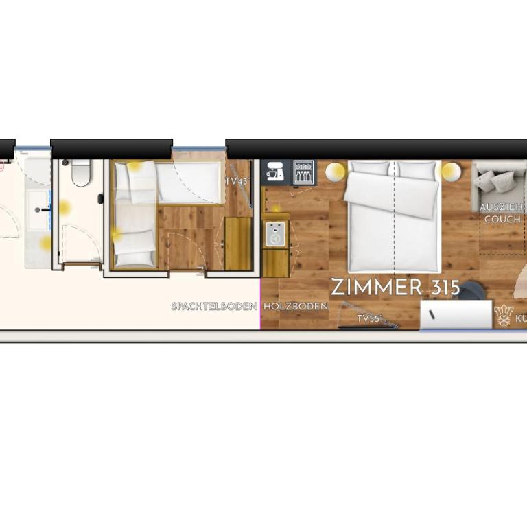 Premium Activehotel Bergkönig - Familiensuite mit Balkon - 14