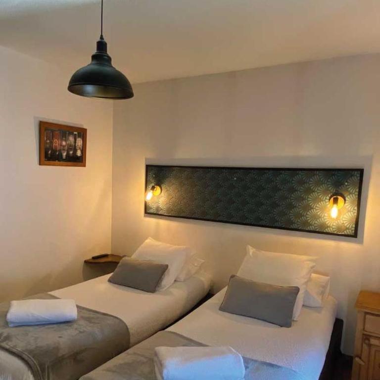 Hôtel Restaurant Angival - Chambres et Appartement - Chambre Lits Jumeaux - 1