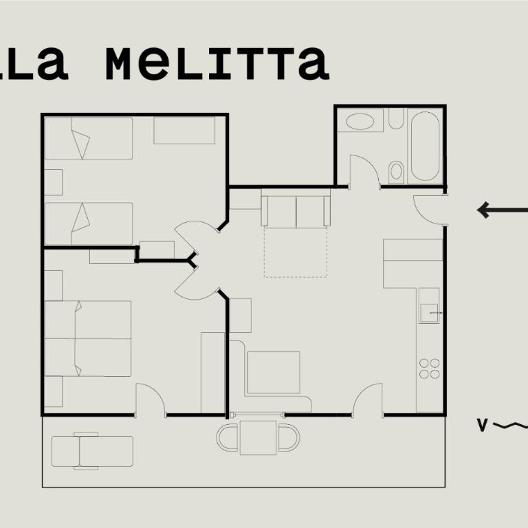 Villa Melitta - Appartamento con 2 Camere da Letto - 32