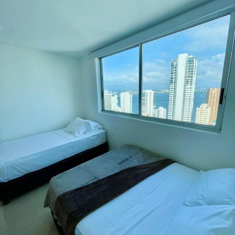 Hospedaje, PHS, Palmeto Bocagrande, Cartagena, Turismocolmbia-fit - Apartamento Deluxe de 2 dormitorios con balcón - 5