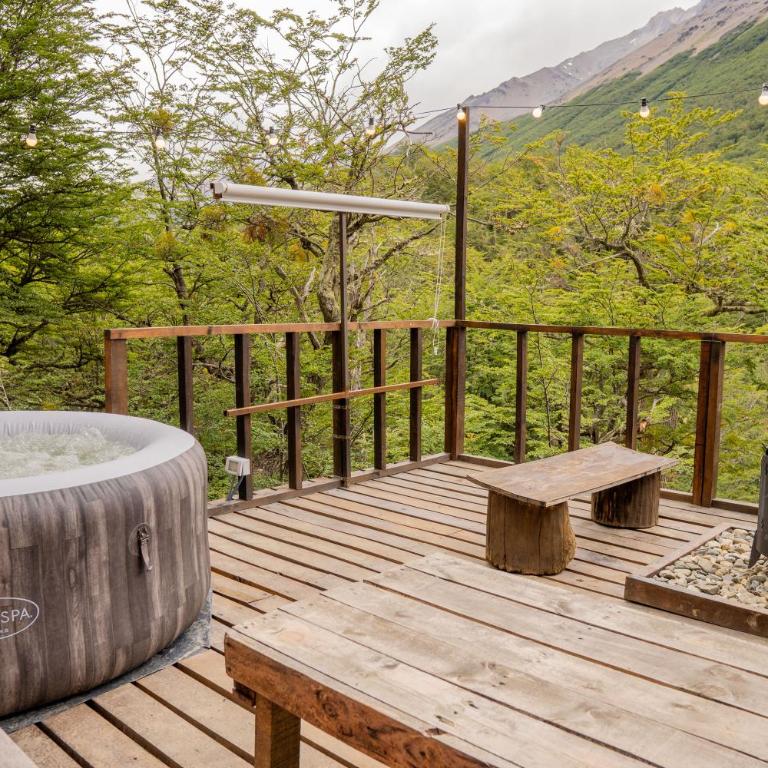 Cabaña en el Bosque con Cine Privado y Jacuzzi - Chalet de 1 dormitorio - 49