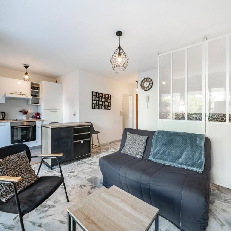 Studio avec terrasse et jardin arboré - 5 min hypercentre Cannes - Apartment mit Gartenblick - 7