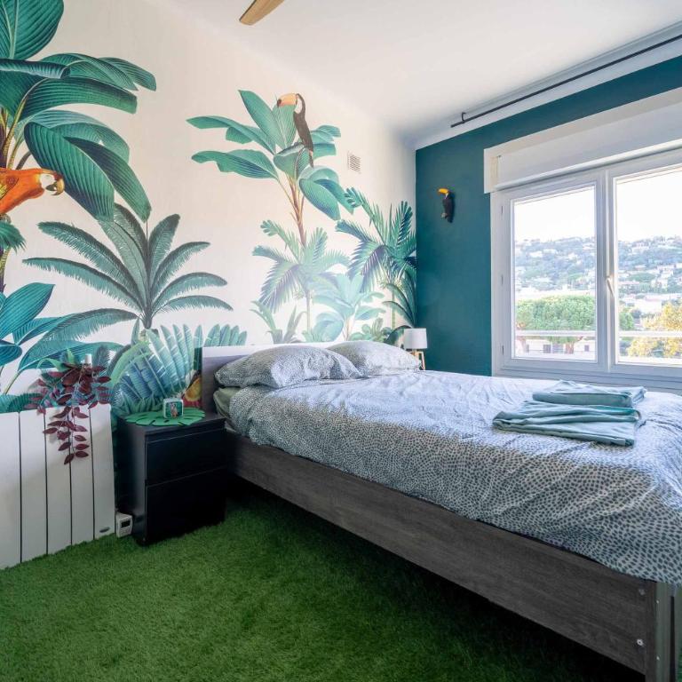 La jungle, centre ville, videoprojecteur, proche gare et commerce, 150m de la mer - Appartement 1 Chambre - 38