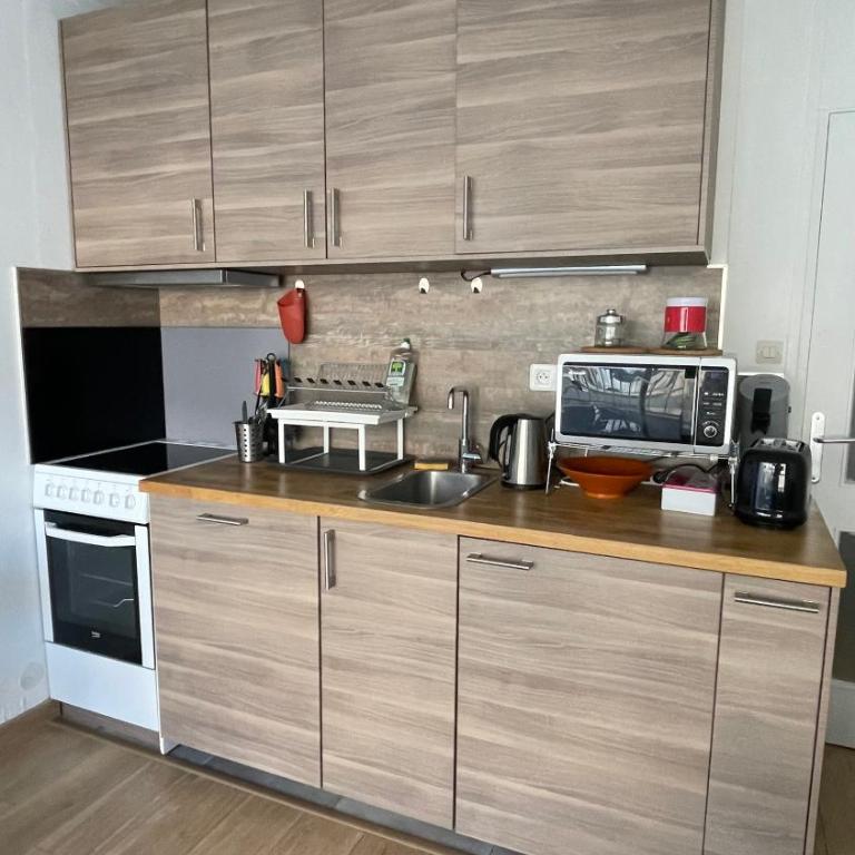 Studio plein centre, calme, parking inclus, piscine et gardien - Studio-Apartment - 12