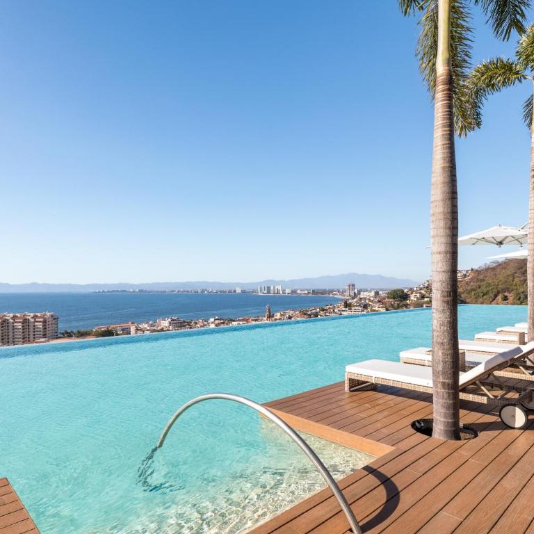New! Luxury 2bd 2ba Romantic Zone Largest Pool in PV Sea View Balcony - Apartamento de 2 dormitorios con balcón y vistas al mar - 25