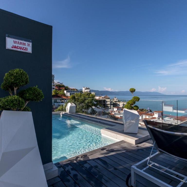DTerrace Luxe 2bd 2ba Romantic Zone Los Muertos Beach and Pier - Apartamento de 2 dormitorios con balcón y vistas al mar - 20