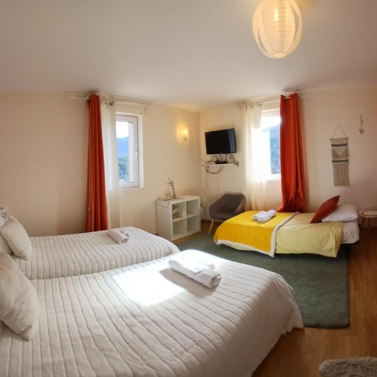 Les Terrasses du Paradis - Chambre Lit King-Size - Vue sur Montagne - 5