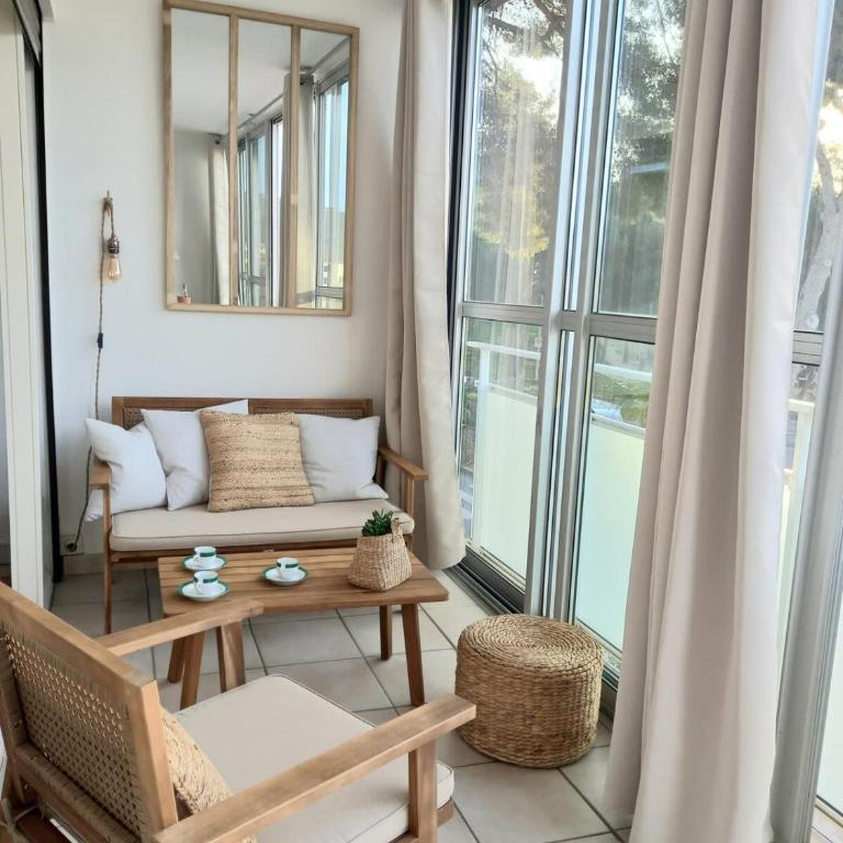T2 vue à 100m de la plage avec parking privé - Appartement 1 Chambre - 9