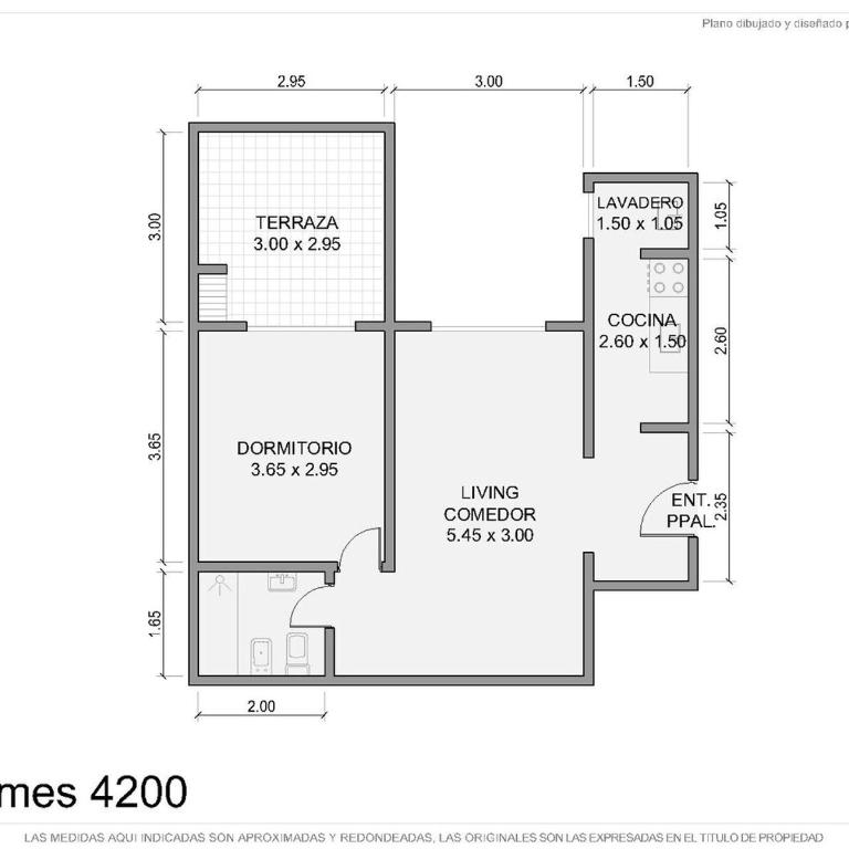 Moderno 1 dormitorio palermo SOHO con patio privado - Apartamento de 2 dormitorios - 3