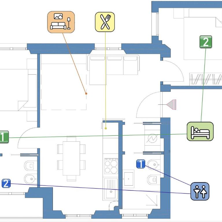 StayEasy Sauli - 2 Bedrooms, 2 bathrooms - Central Station - Appartamento con 2 Camere da Letto e Balcone - 3