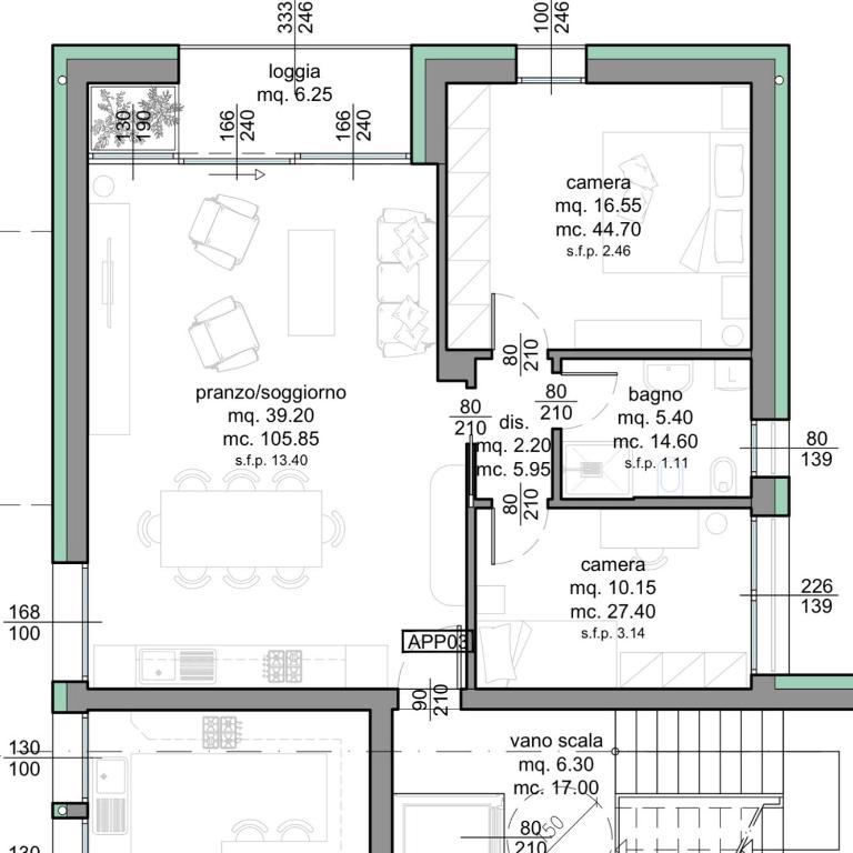 Francesco e Giulia - Appartamento n 3 - Appartement 2 Chambres - 40
