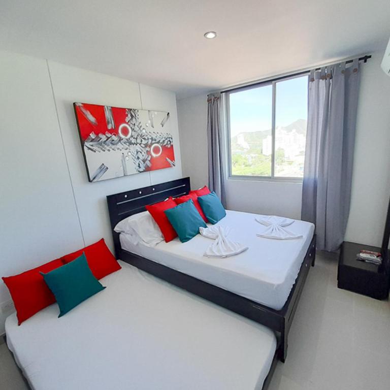 Acogedores apartamentos en el Rodadero RS By Bedviajes - Apartamento de 1 dormitorio con balcón - 4