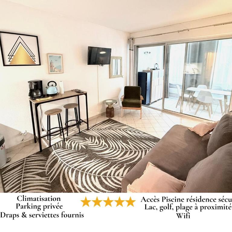 Ponant La Grande Motte Cosy Studio 4 pers Parking,Clim,piscine, Golf, Plage - Appartamento con 1 Camera da Letto - 1