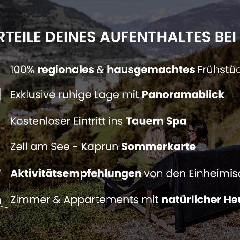 Panorama Hotel Guggenbichl - inkl Sommerkarte, einmaliger Eintritt ins Tauern Spa & bester Ausblick über Kaprun - Doppelzimmer mit Balkon mit kostenlosem Eintritt ins Tauern Spa - 1