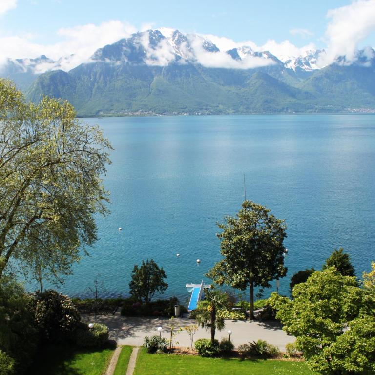 Royal Plaza Montreux - Standard Doppelzimmer mit Balkon – Park- und Seeblick - 2