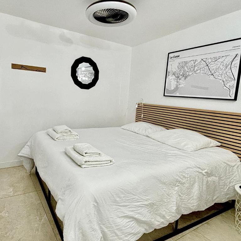 La Ciotat 7B Loft - 4 pers - 3 étoiles - Clim - 1 mn Vieux Port - LC13 - Apartment mit 1 Schlafzimmer - 5