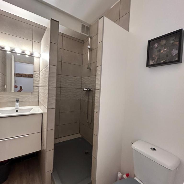 AStudio Lumineux à la plage, situation idéale commerces, bateaux ,restaurant à 20 m , Plage à 50 m, idéal pour un séjour reposant - Appartement 1 Chambre - 12