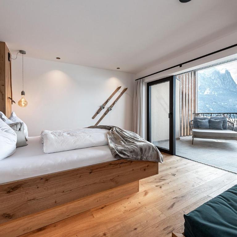 Krahof Dolomites - Urlaub auf dem Bauernhof - Apartment mit 1 Schlafzimmer, Balkon und Bergblick - 7
