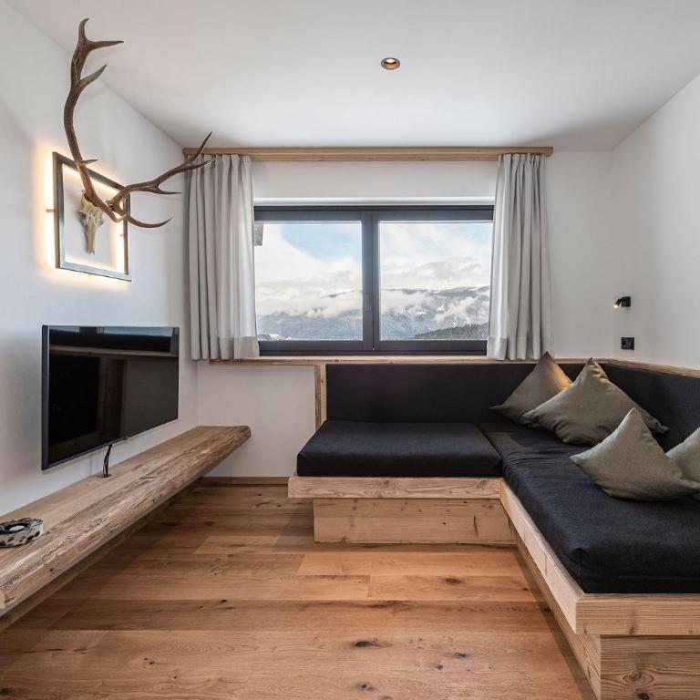 Krahof Dolomites - Urlaub auf dem Bauernhof - Apartment mit 2 Schlafzimmern und Bergblick - 13