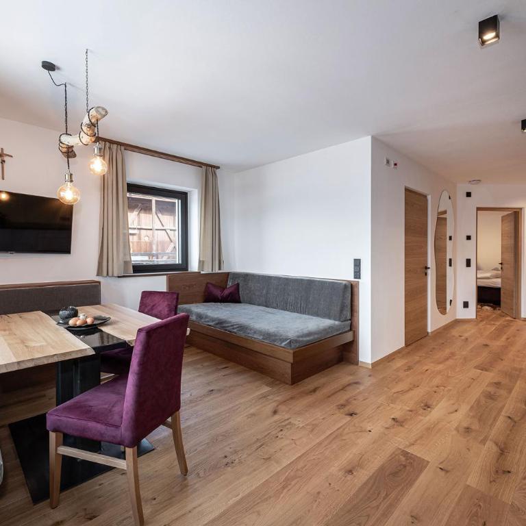 Krahof Dolomites - Urlaub auf dem Bauernhof - Apartment mit 1 Schlafzimmer und Balkon - 7