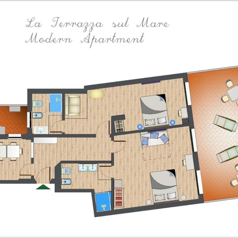 La Terrazza sul Mare Modern Apartment - Two-Bedroom Apartment with Terrace and Sea View - 23