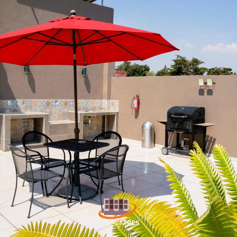 S07 KING Premium Suite TEC CEM con Cocineta WiFi Balcón Parking Terraza - Apartamento de 1 dormitorio - 11