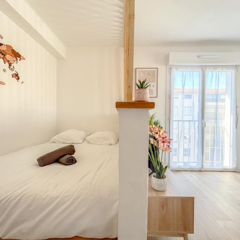 Studio tout confort 4P, Clim, plages et Parking, 4e sans ascenseur - Appartamento con 2 Camere da Letto - 4