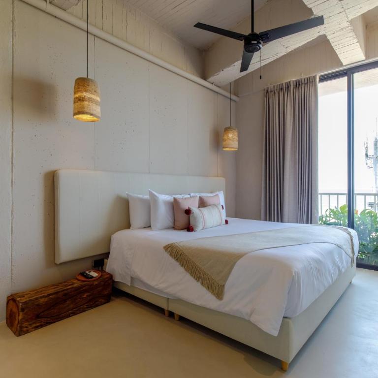 H-BE9 Apartahotel frente al mar con Aire acondicionado y Wifi - Suite con cama extragrande y vistas al mar - 8