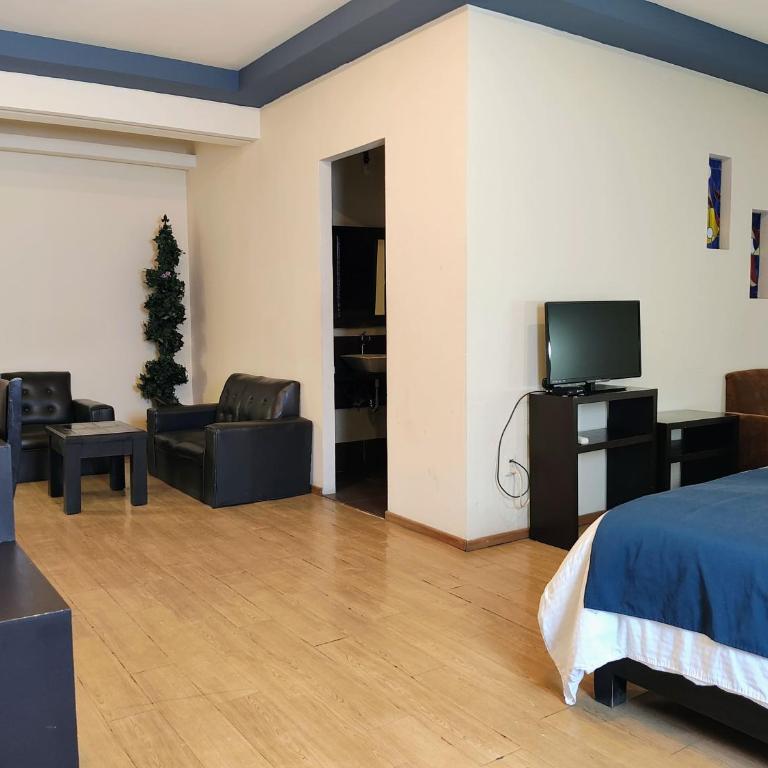 Hotel Jardines del Centro - Deluxe Double Room with Two Double Beds - 5