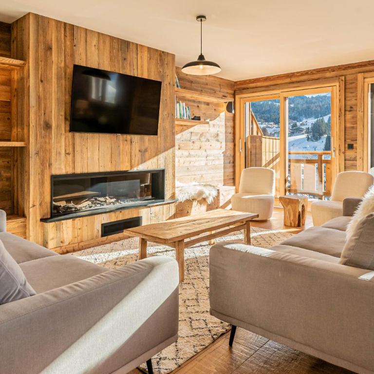 Duplex Pen Men - LES GETS, proche du centre, jacuzzi, superbe vue - Apartment - 2