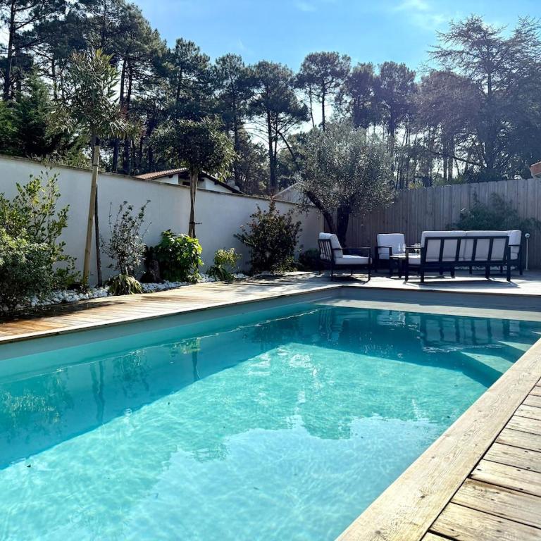 Sublime maison de vacances piscine au cœur des pins, proche plage - Casa con 3 Camere da Letto - 41