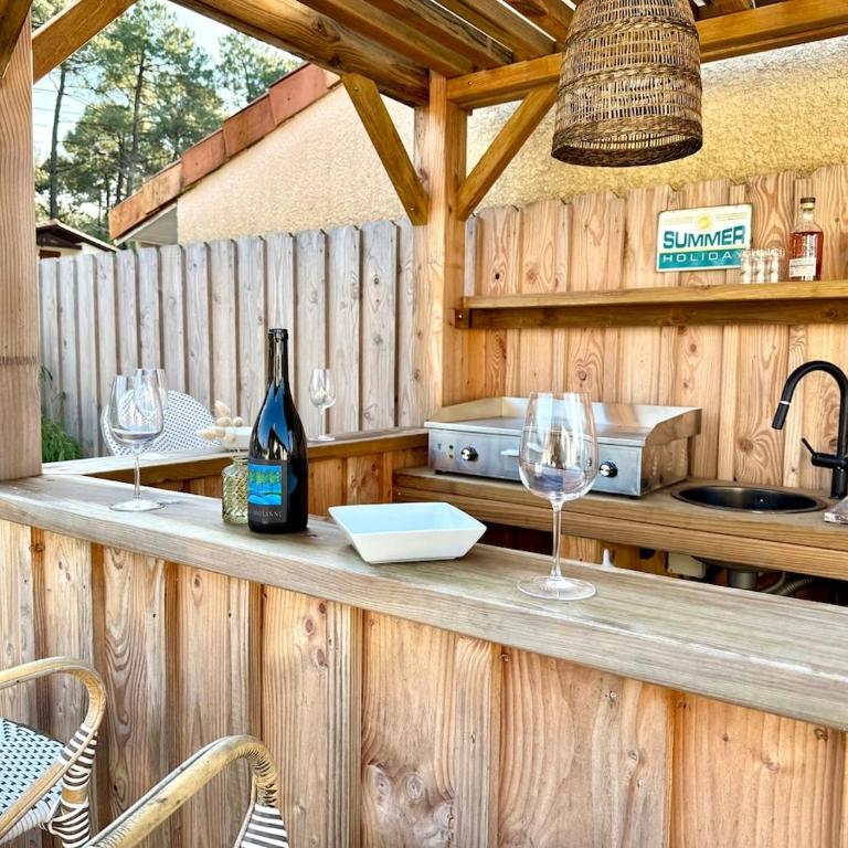 Sublime maison de vacances piscine au cœur des pins, proche plage - Casa con 3 Camere da Letto - 39
