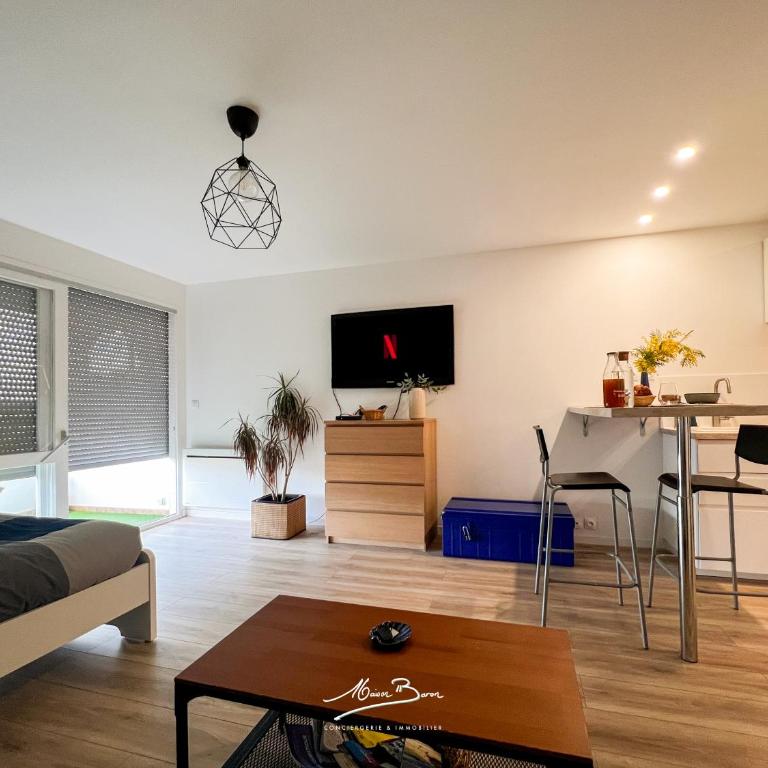 Studio lumineux 4 couchages avec terrasse à 500m de la plage, parking gratuit - Appartamento con 1 Camera da Letto - 13