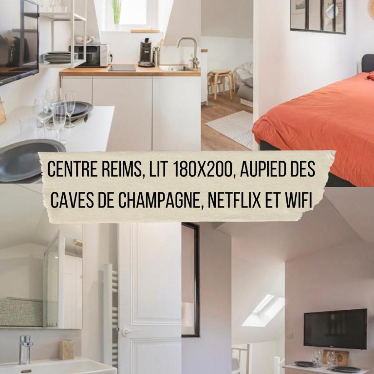 CELIAN,centre Reims pour 4 pers - Apartment mit 1 Schlafzimmer - 1