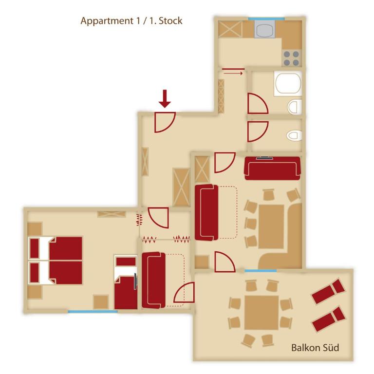 Gästeheim Prantl - Apartment mit 2 Schlafzimmern - 2