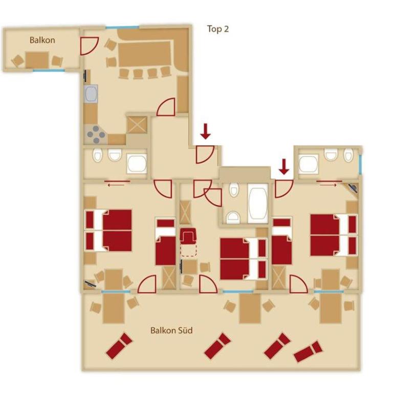 Gästeheim Prantl - Apartment mit 3 Schlafzimmern - 8