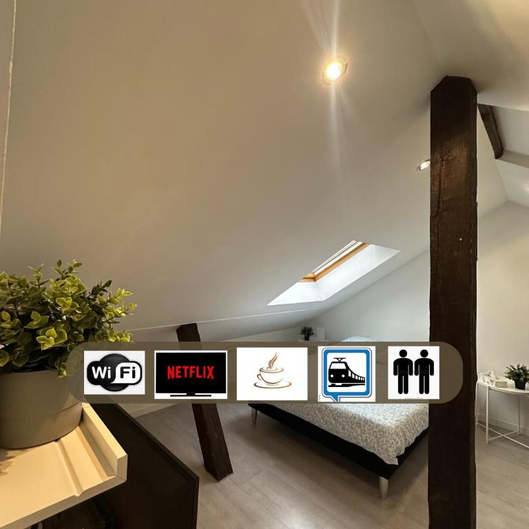 Le 5 - Beau Studio rénové, tout équipé, au calme, Mulhouse centre - stationnement gratuit - Apartment mit 1 Schlafzimmer - 1