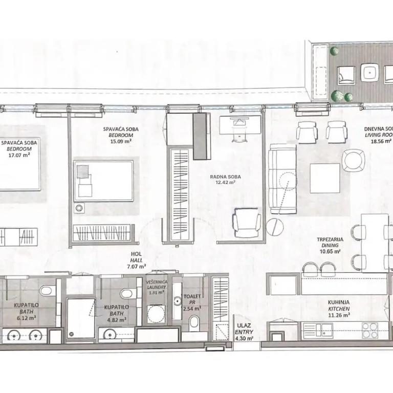 Sunset residence - Apartman sa 3 Spavaće Sobe - 35