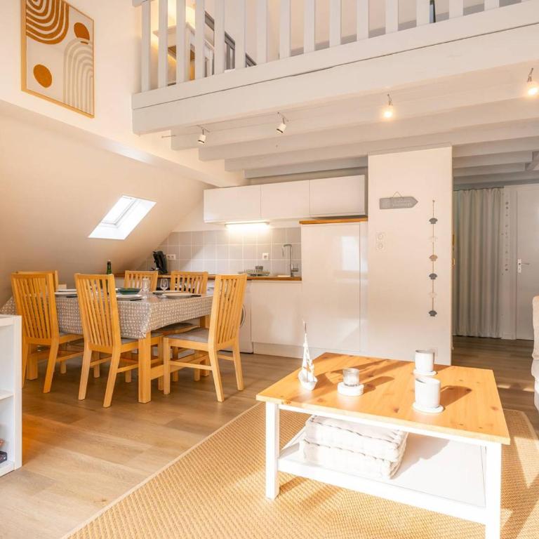 Carnac : Appartement 3 pièces avec mezzanine et parking pour 6 pers. - FR-1-477-250 - Appartement - 8